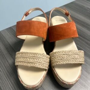 Tan and Orange Women Sandals. Toni Pons